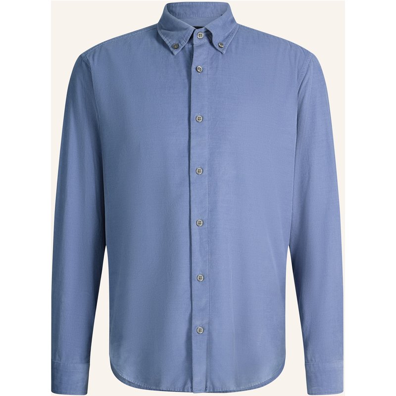 Strellson Cordhemd Corey Regular Fit blau
