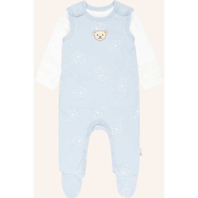 Steiff Set Wellness: Strampler Und Longsleeve blau