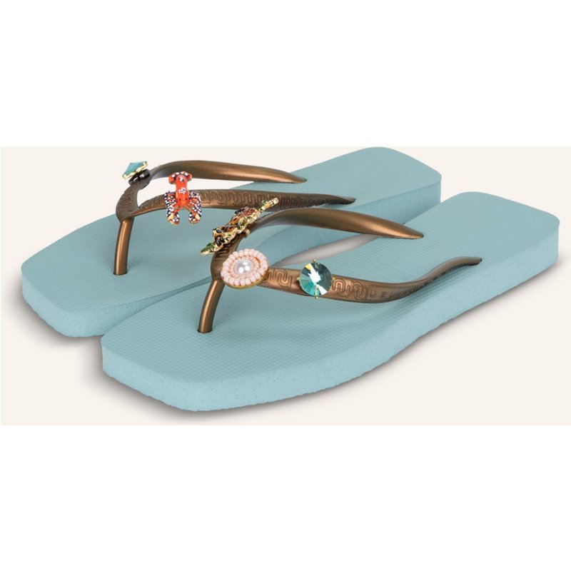 Uzurii Flip Flop Flore Square Grande blau