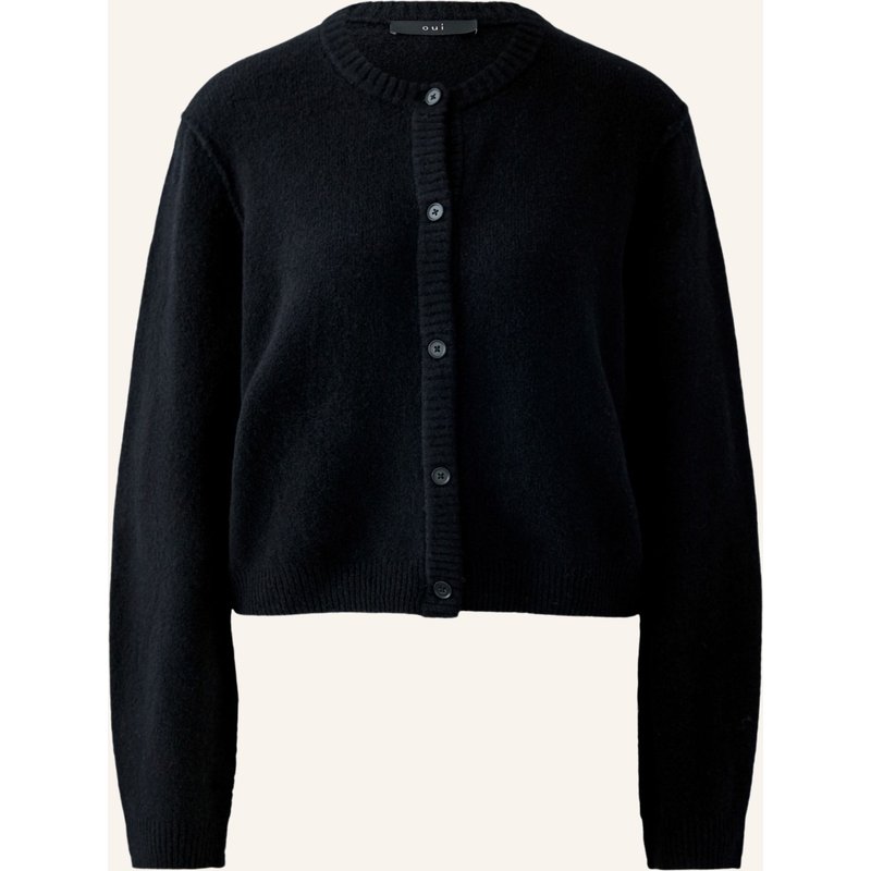 Oui Strickjacke Ilaya schwarz