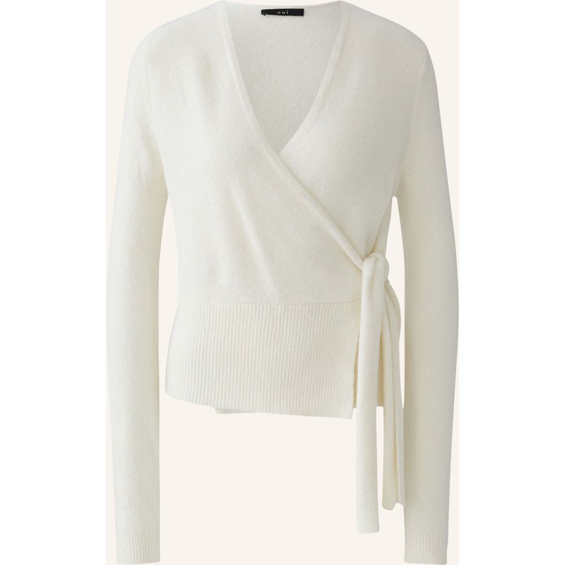 Oui Strickjacke weiss