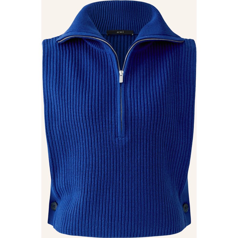 Oui Pullover blau