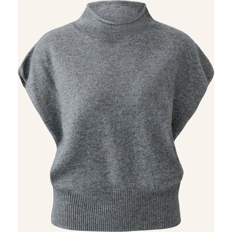 Oui Pullover grau