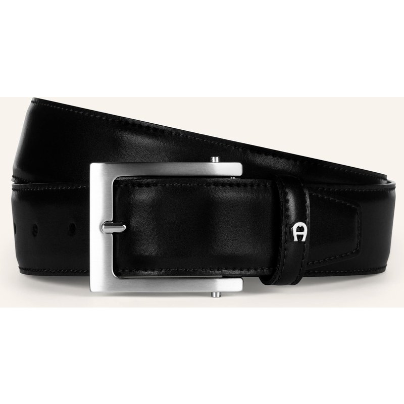 Aigner Ledergürtel Business schwarz