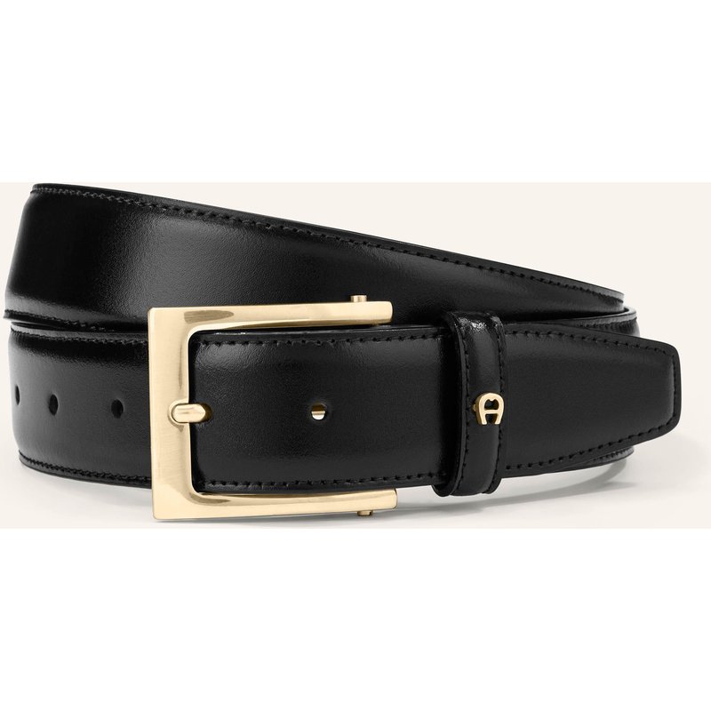 Aigner Ledergürtel Business schwarz