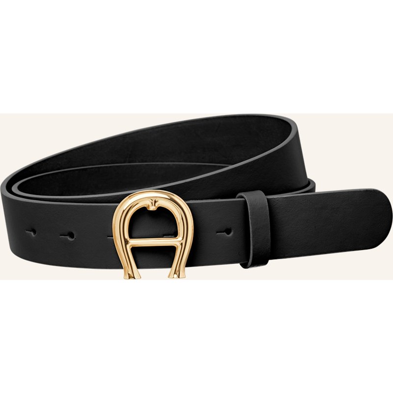 Aigner Ledergürtel schwarz
