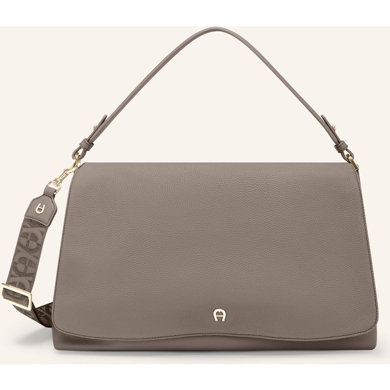 Aigner Umhängetasche Zita - Stoffriemen beige