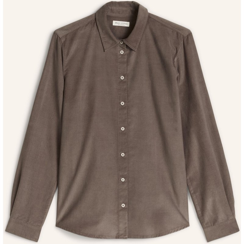 Marc O'polo Hemdbluse Aus Cord braun