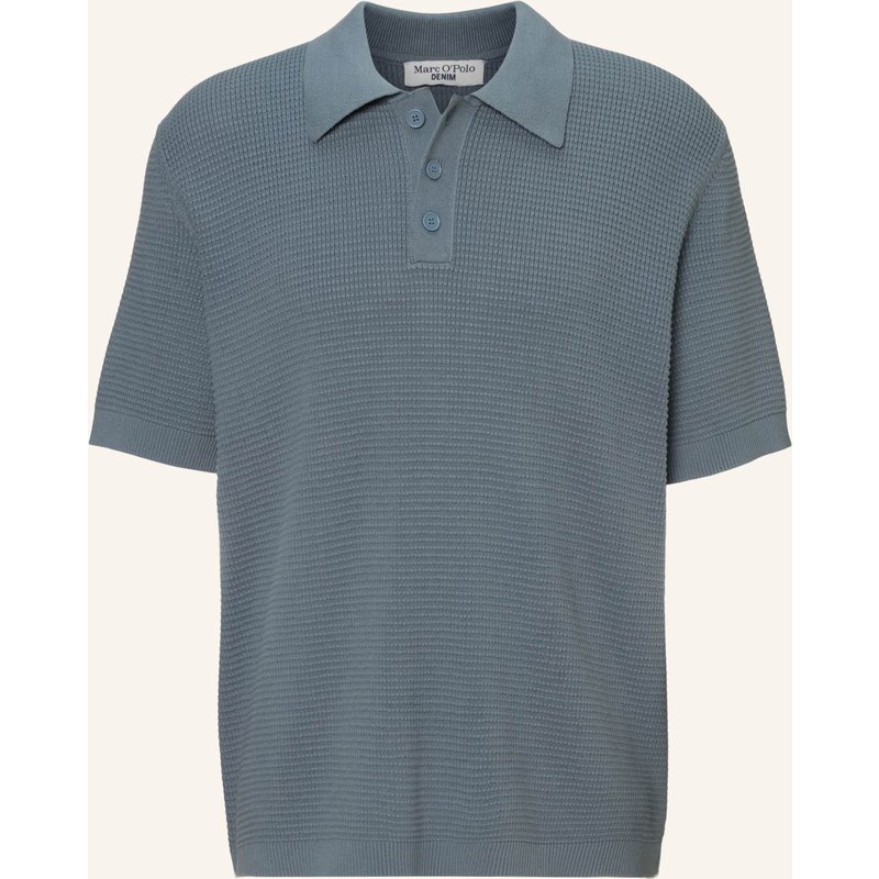 Marc O'polo Denim Strick Poloshirt blau