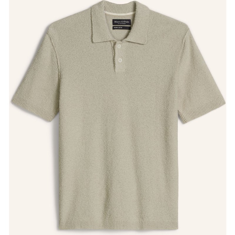 Marc O'polo Bouclé-Poloshirt grau