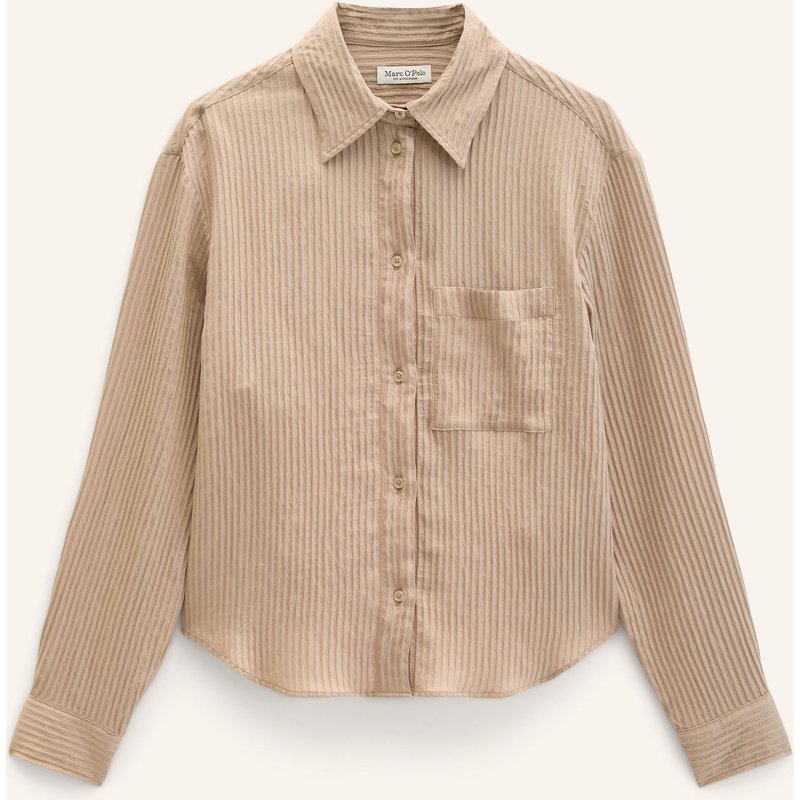 Marc O'polo Streifenbluse beige