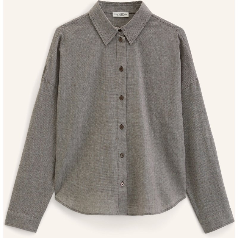 Marc O'polo Seersucker-Bluse braun