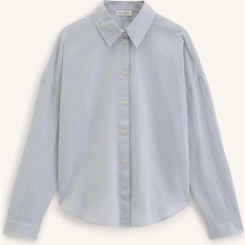 Marc O'polo Seersucker-Bluse blau