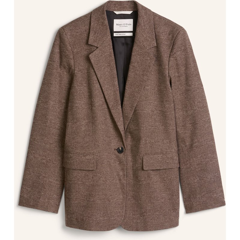 Marc O'polo Glencheck-Blazer Regular braun