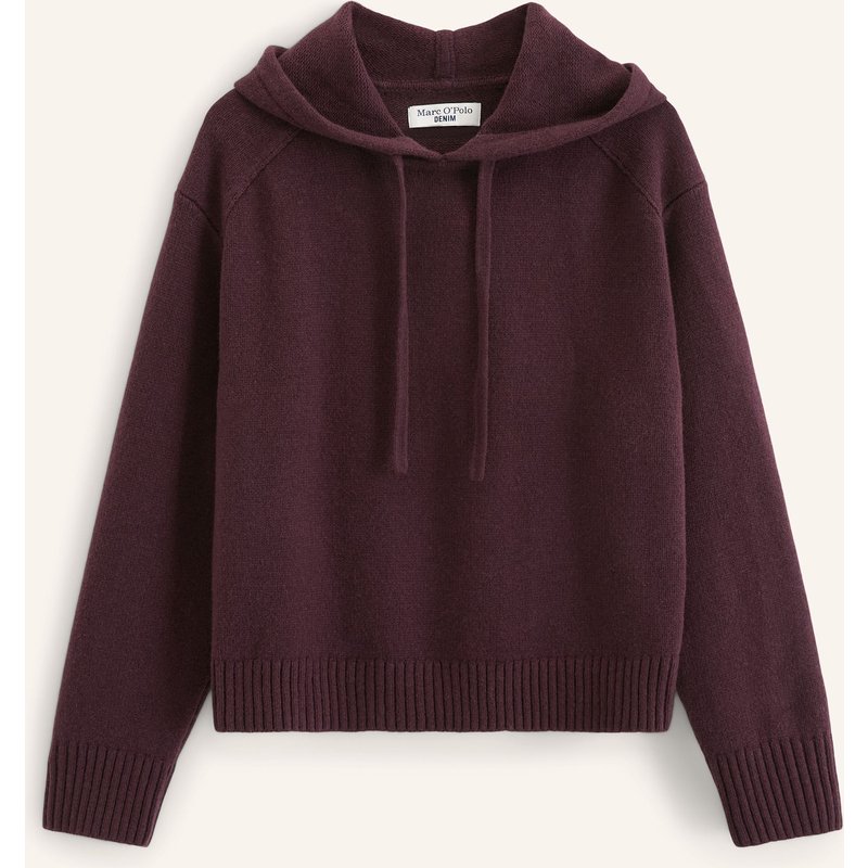 Marc O'polo Denim Strick-Hoodie rot