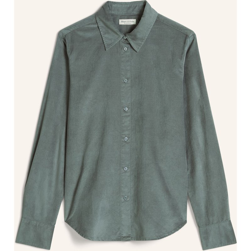 Marc O'polo Hemdbluse Aus Samt blau