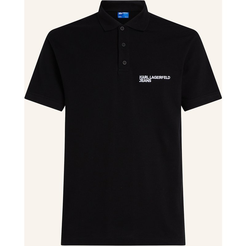 Karl Lagerfeld Jeans Poloshirt schwarz