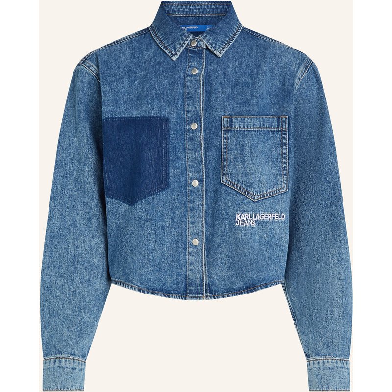 Karl Lagerfeld Jeans Bluse blau