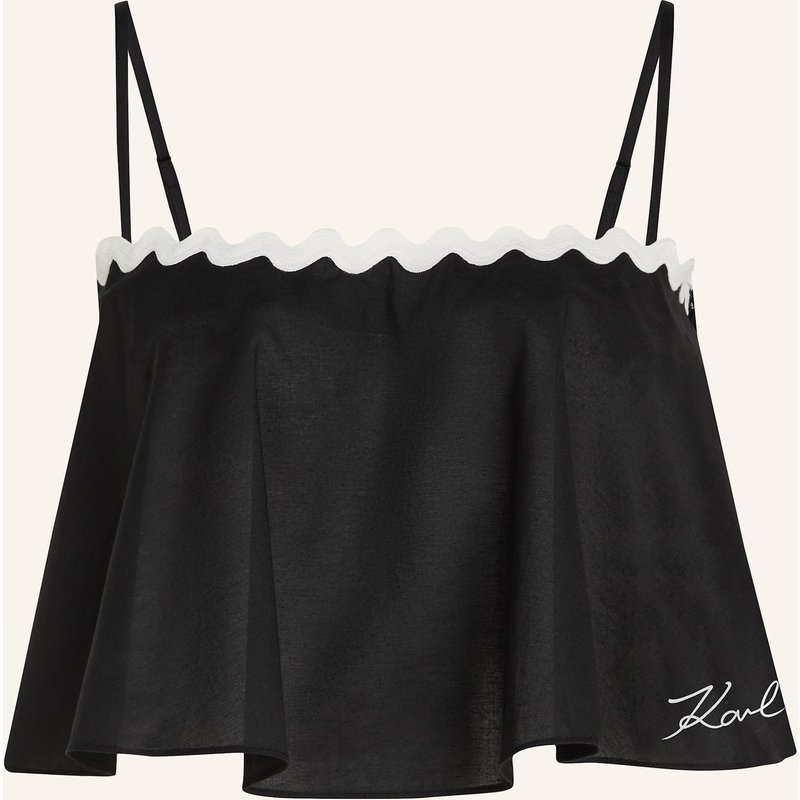 Karl Lagerfeld Top schwarz