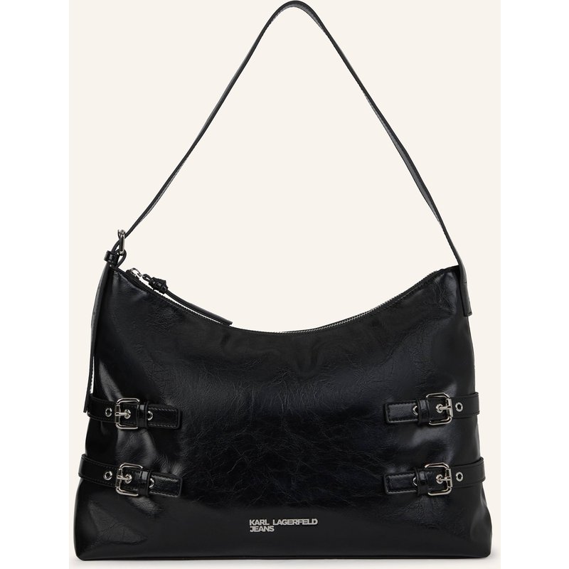 Karl Lagerfeld Jeans Schultertasche schwarz