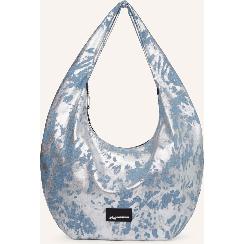 Karl Lagerfeld Jeans Hobo-Bag silber