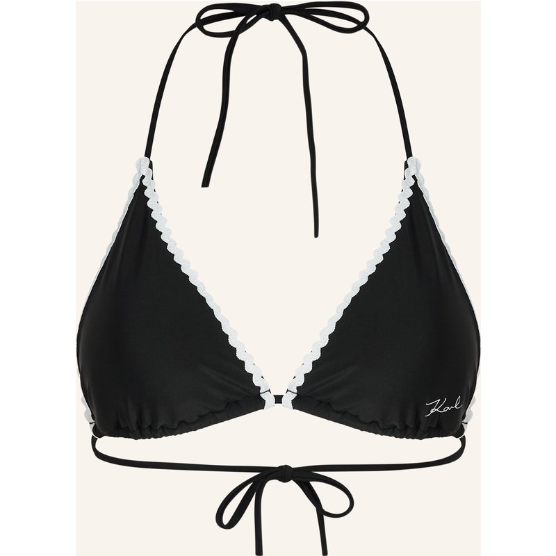 Karl Lagerfeld Bikini-Top schwarz