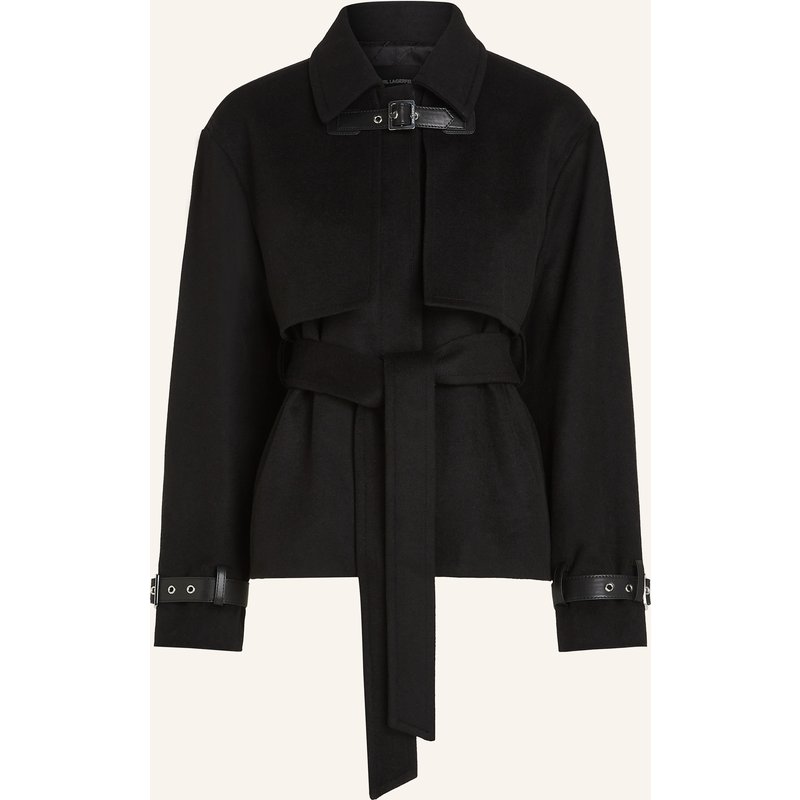 Karl Lagerfeld Mantel schwarz
