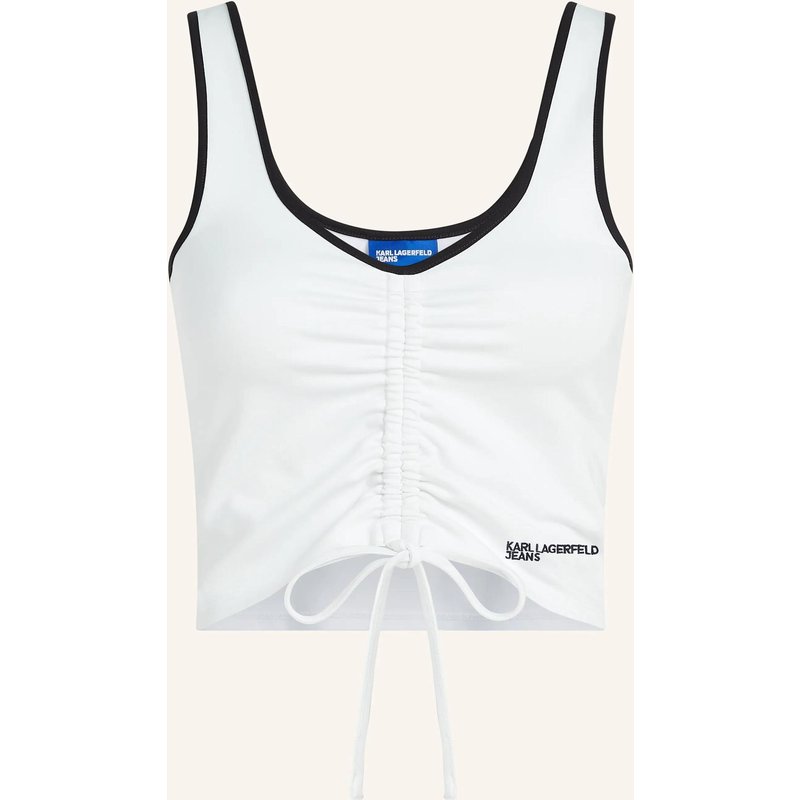 Karl Lagerfeld Jeans Top weiss