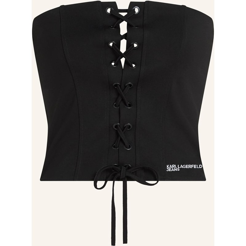 Karl Lagerfeld Jeans Top schwarz