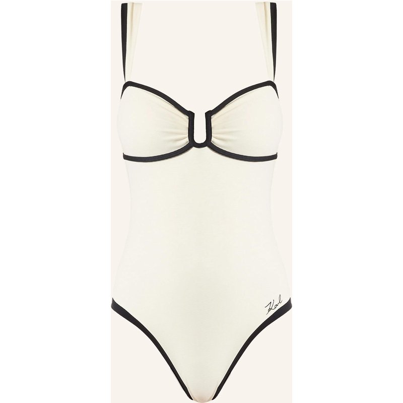Karl Lagerfeld Badeanzug beige