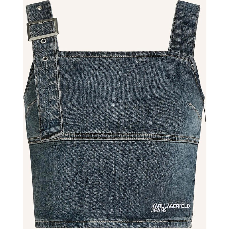Karl Lagerfeld Jeans Bluse blau