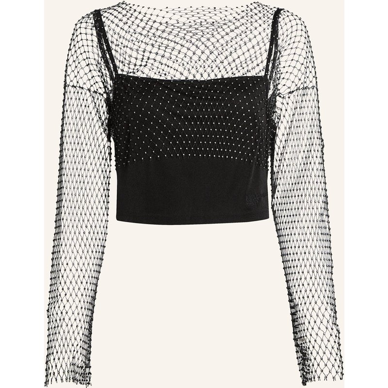 Karl Lagerfeld Jeans Top schwarz