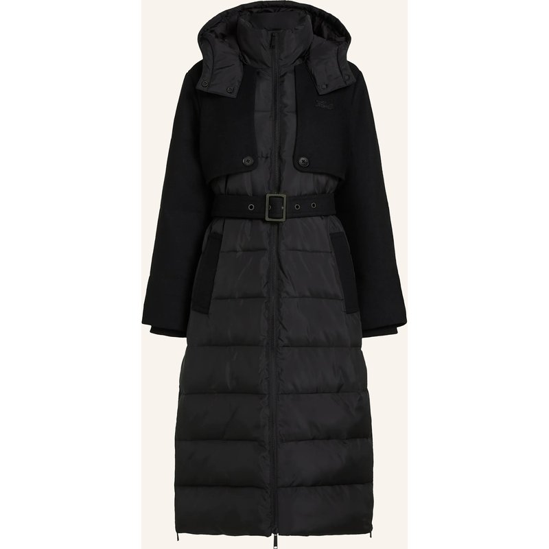 Karl Lagerfeld Mantel schwarz