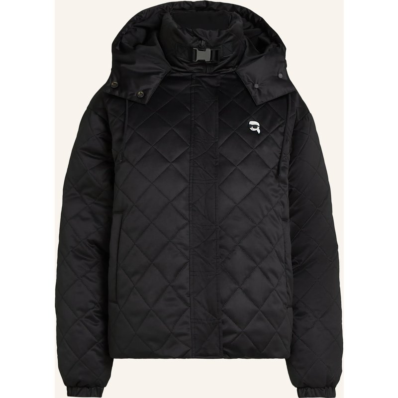 Karl Lagerfeld Mantel schwarz