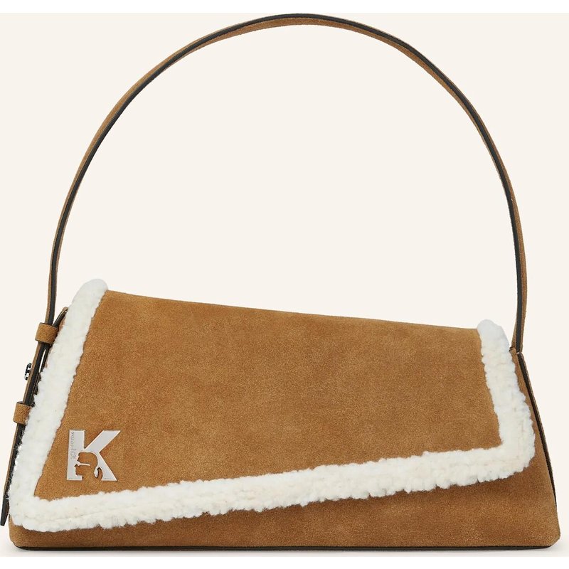 Karl Lagerfeld Jeans Schultertasche braun