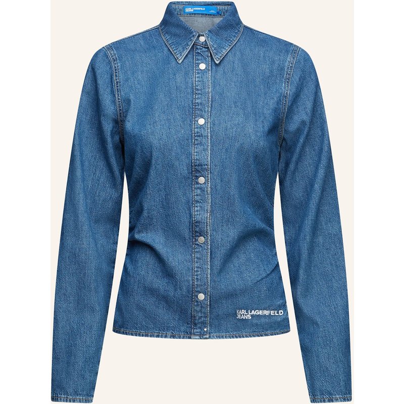 Karl Lagerfeld Jeans Bluse blau