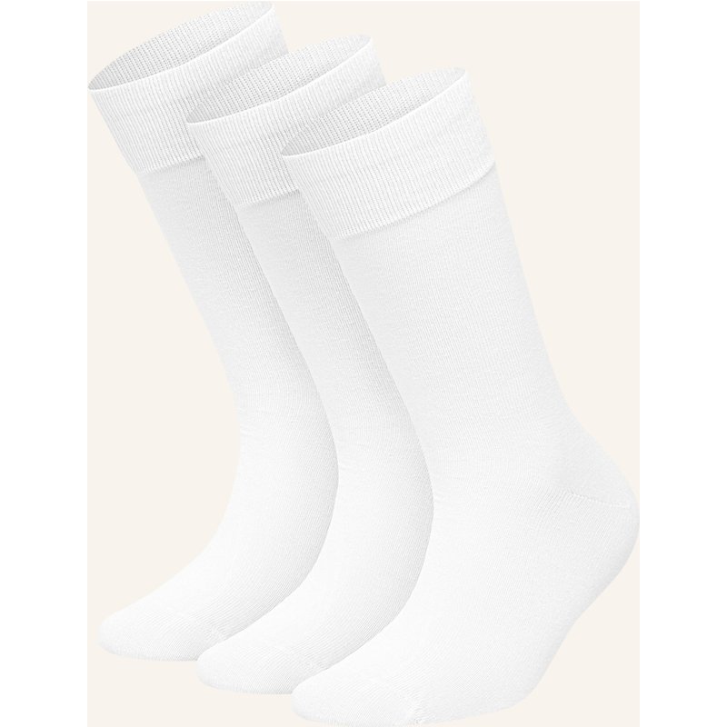 Dillysocks 3er-Pack Socken One Color Smooth weiss