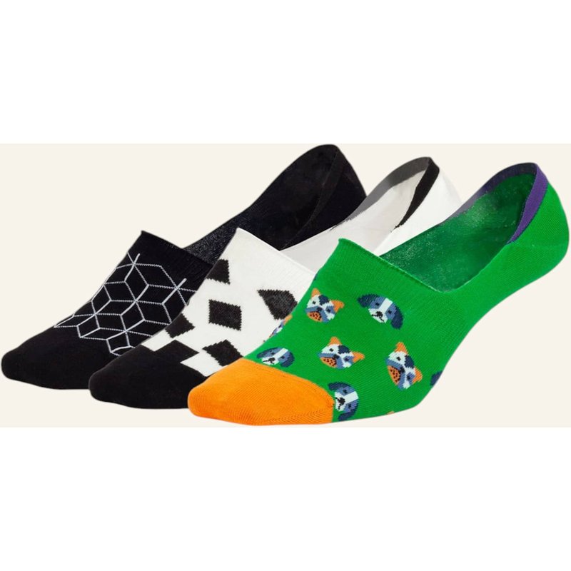 Dillysocks Füßlinge Hidden Dog Geometrics gruen