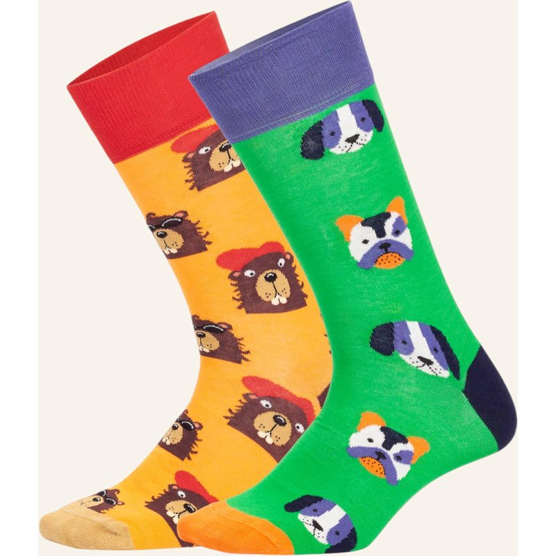 Dillysocks Socken Dog Vs Biever gruen
