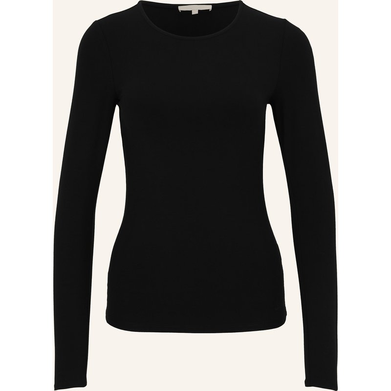 Les Lunes Langarmshirt Saage Warm Thermo Longsleeve schwarz