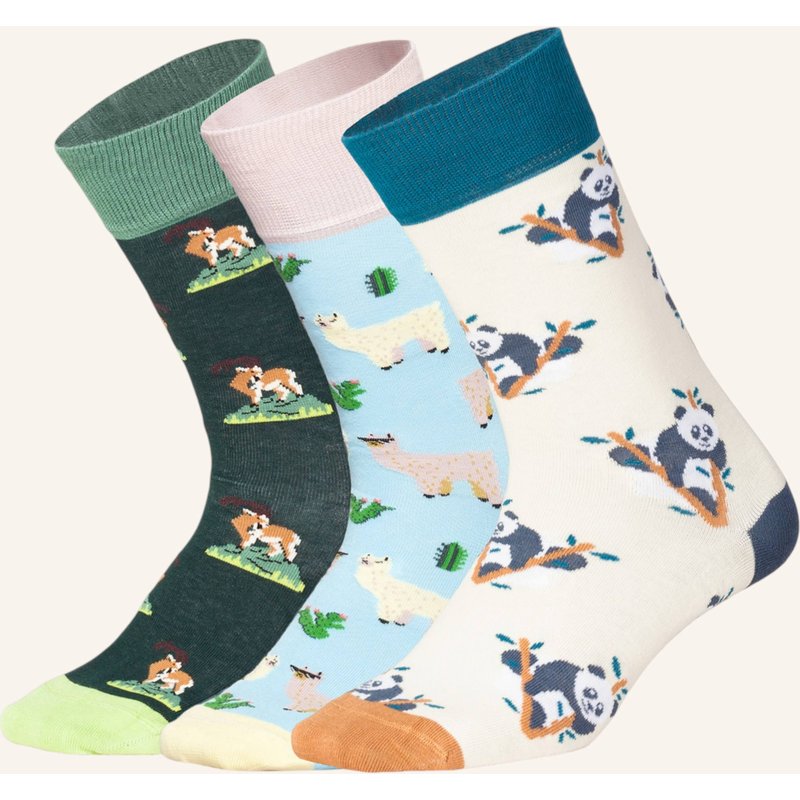 Dillysocks Socken Animal Adventures (3er Box) beige