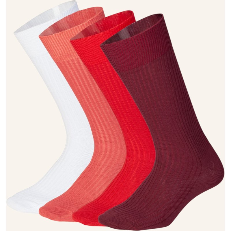 Dillysocks Socken Ribbed Just Red rot