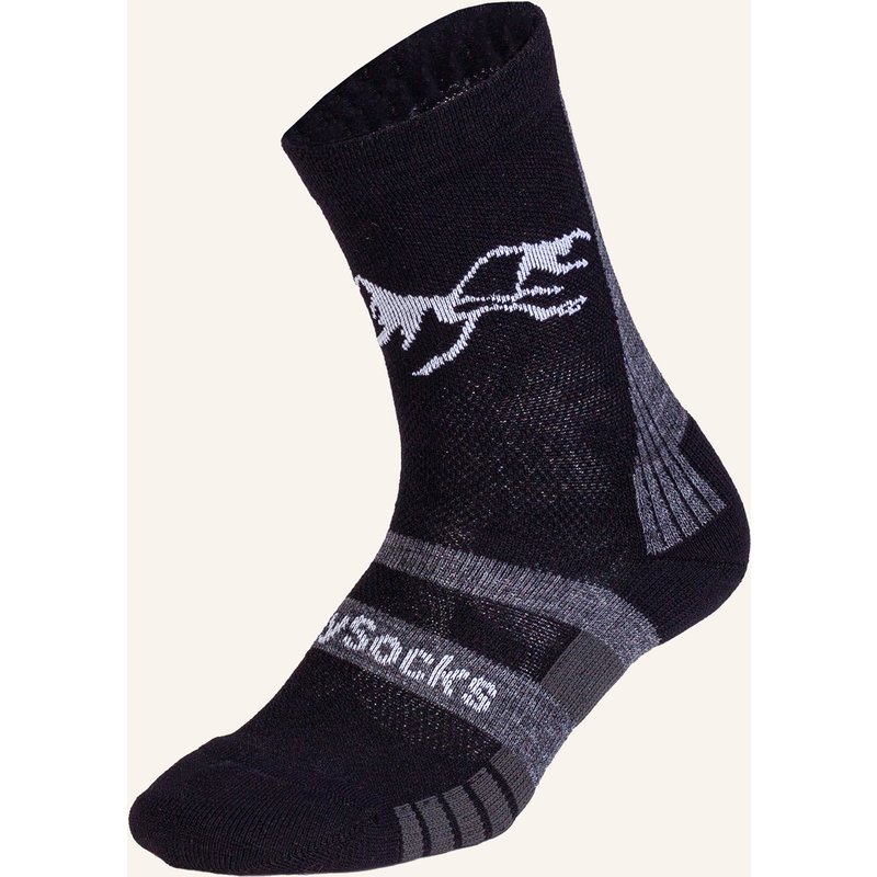 Dillysocks Sportsocken Active Merino schwarz