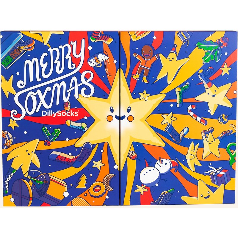 Dillysocks Socken-Adventskalender Adventskalender 2026 braun