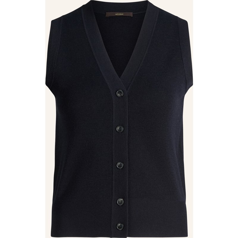 Windsor. Strickweste blau