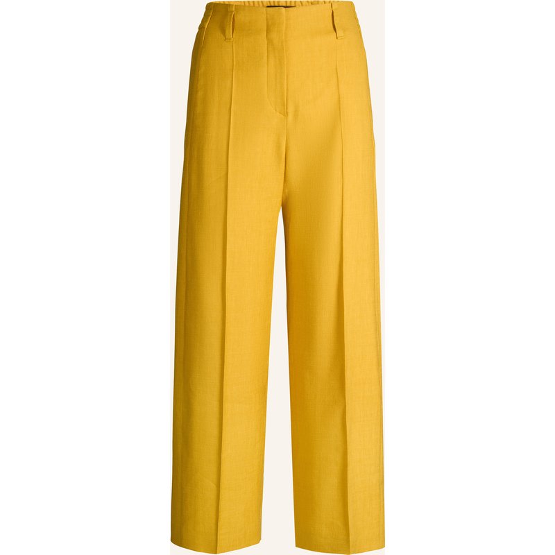 Windsor. Bundfaltenhose gelb
