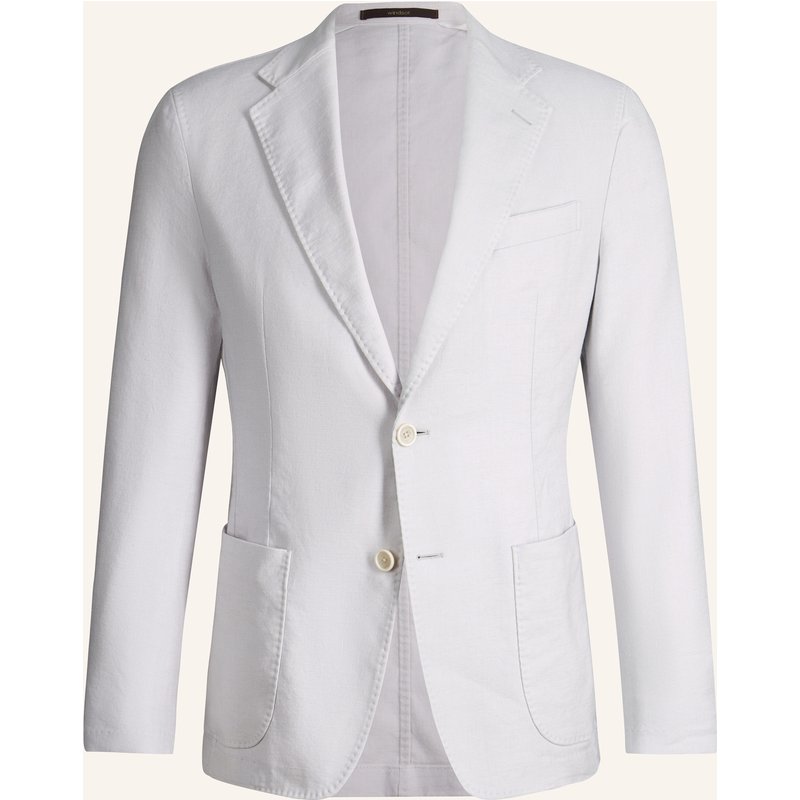 Windsor. Anzugsakko Giro Slim Fit Mit Leinen grau