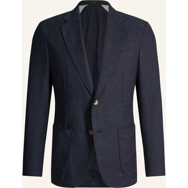 Windsor. Anzugsakko Giro Slim Fit Mit Leinen blau