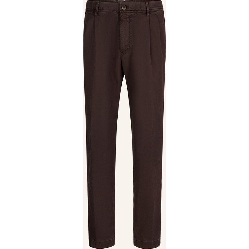 Windsor. Bundfaltenhose Regular Fit rot