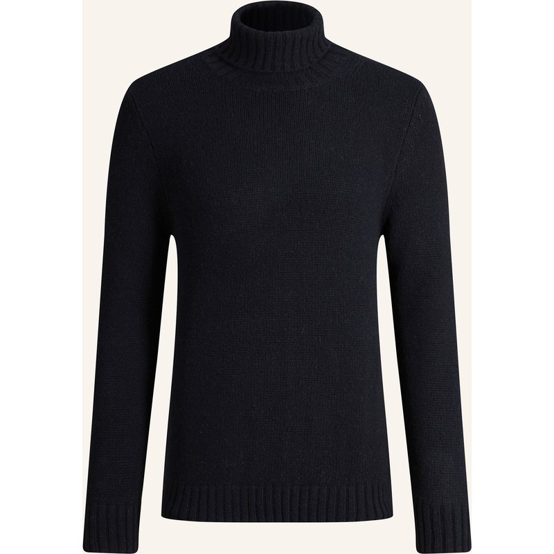 Windsor. Cashmere-Rollkragenpullover Ecosio blau